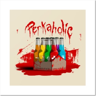 Zombie 8-Pack Bloodied Perkaholic on Crème Posters and Art